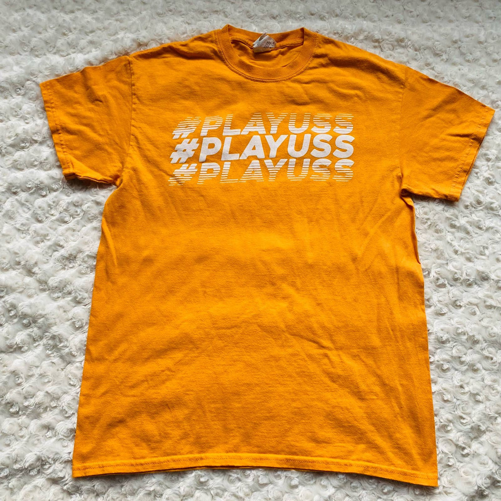 Playuss Washington DC Orange Bud Light Balance Gym Cotton  Tee Shirt Sz Medium